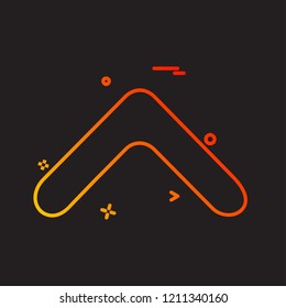 Up arrow icon design vector