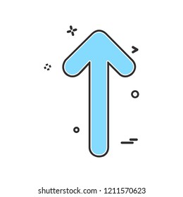 Up arrow icon design vector