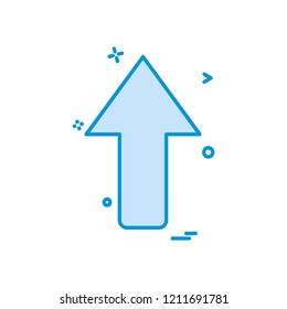 Up arrow icon design vector