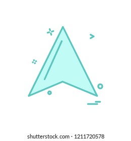 Up arrow icon design vector