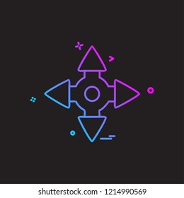 Arrow icon design vector
