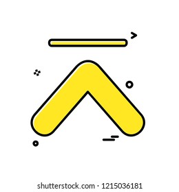 Up arrow icon design vector