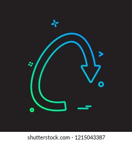 Arrow icon design vector