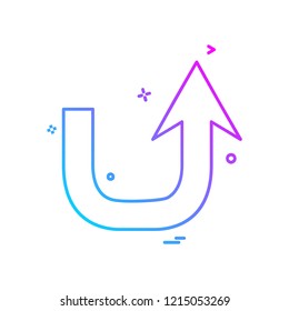 Arrow icon design vector