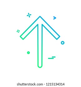 Up arrow icon design vector