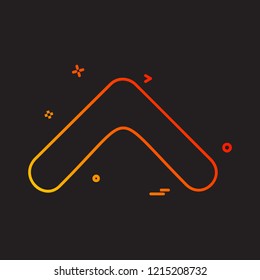 Up Arrow icon design vector