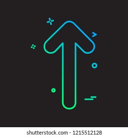 Up arrow icon design vector