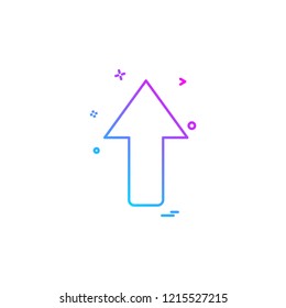 Up arrow icon design vector