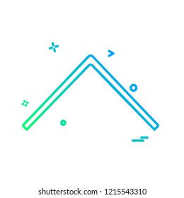 Up arrow icon design vector