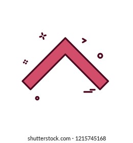 Up arrow icon design vector