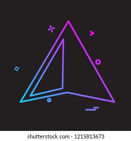 Up arrow icon design vector