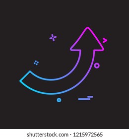 Up arrow icon design vector