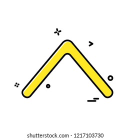 Up arrow icon design vector