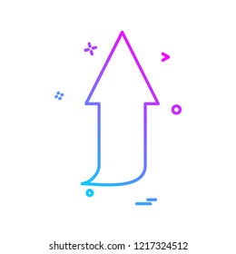 Up arrow icon design vector