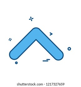 Up arrow icon design vector