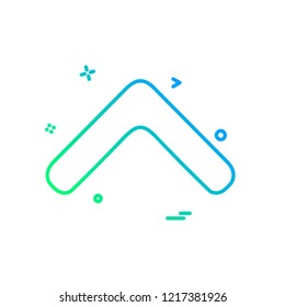 Up arrow icon design vector