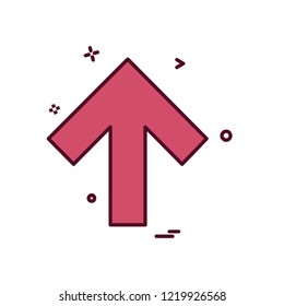 Up arrow icon design vector