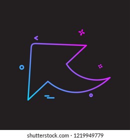 Arrow icon design vector