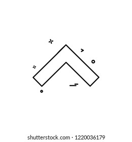 Up arrow icon design vector 
