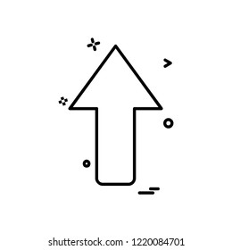 Up arrow icon design vector