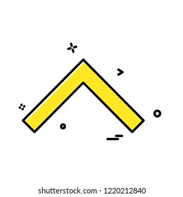 Up arrow icon design vector