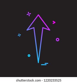 Up arrow icon design vector