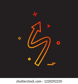 Arrow icon design vector