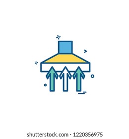 Up arrow icon design vector