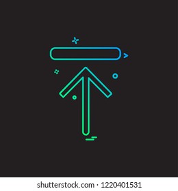 Up arrow icon design vector