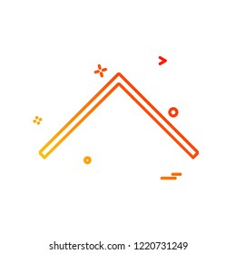 Up arrow icon design vector
