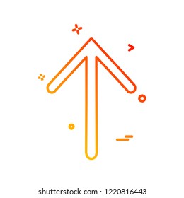 Up arrow icon design vector