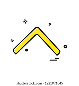 Up arrow icon design vector