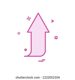 Up arrow icon design vector