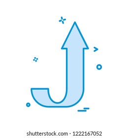 Up arrow icon design vector