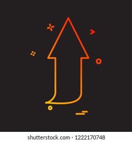 Up arrow icon design vector