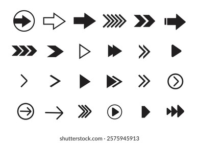 Arrow icon design , vector art and illustration with white background