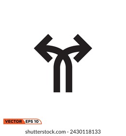 Diseño de icono de flecha vector gráfico de plantilla, signo y símbolo