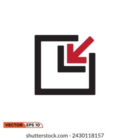 Diseño de icono de flecha vector gráfico de plantilla, signo y símbolo