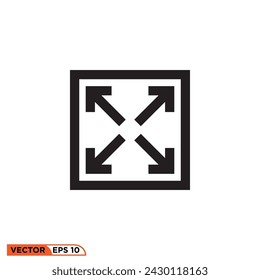 Diseño de icono de flecha vector gráfico de plantilla, signo y símbolo