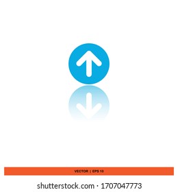 arrow up icon design vector illustration 