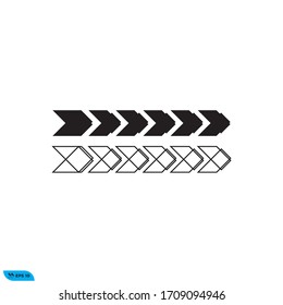icono de flecha ilustración vectorial