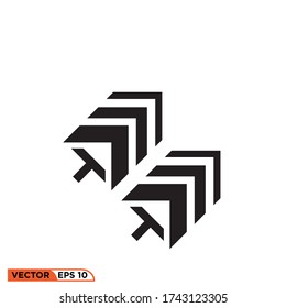 arrow icon design vector illustration template