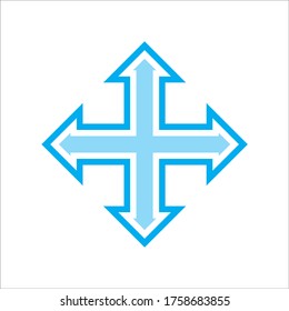 ilustración vectorial de diseño de icono de flecha