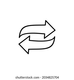 Icono de flecha ilustración vectorial, icono vector de puntero de flecha, símbolo de botón de flecha