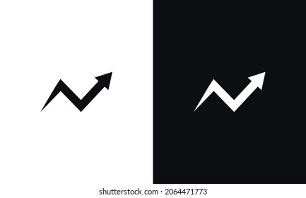 arrow icon design vector on white and black background