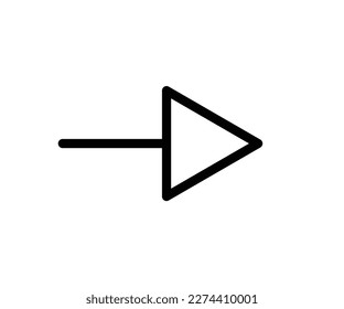 Etiqueta vectorial de diseño de icono de flecha