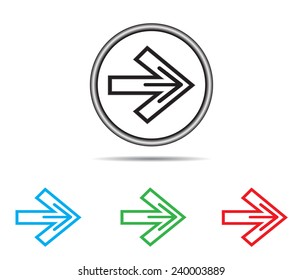 Arrow icon design.Vector illustration.