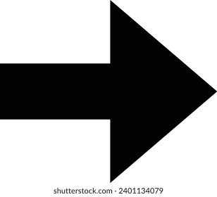 Icono de flecha, signo de flecha de dirección