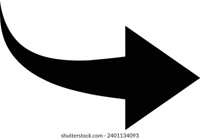 Arrow icon, direction arrow sign