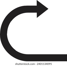 Icono de flecha, signo de flecha de dirección